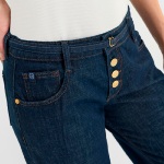 Jeans wide legs brut femme Le Temps des Cerises Lauryn wash