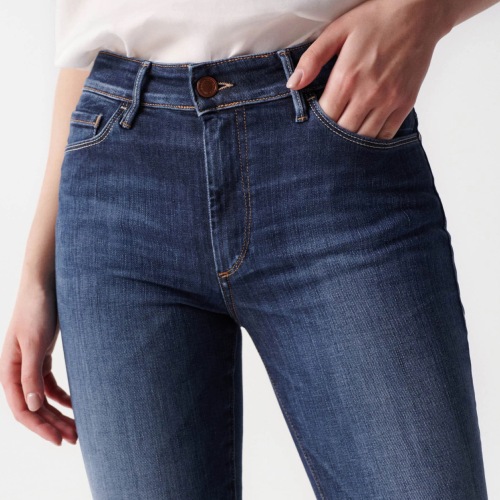 Jeans Salsa Destiny skinny push up taille haute dark wash