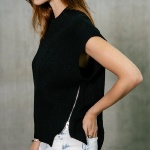 Pull sans manches femme Freeman T Porter Phancy noir