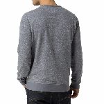 Sweat col rond Tommy Hilfiger pour homme en coton chiné gris / bleu