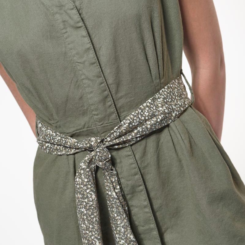 Robe Le Temps des Cerises Mildura en coton Khaki