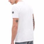T Shirt LTC Denim / Japan Rags homme Chienmain blanc logo bouledogue