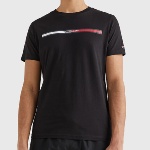 T Shirt Tommy Hilfiger noir logo Tommy Jeans