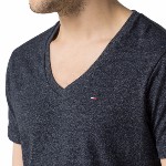 T Shirt Tommy Hilfiger homme modèle Panson gris anthracite