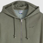 Sweat zippé capuche Levis kaki