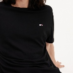 T Shirt noir Tommy Hilfiger / Tommy Jeans homme