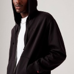 Sweat zippé capuche Levis noir