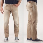 Jean LTC Le Temps des Cerises homme 711 beige coupe ajustée