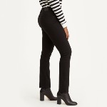 Jean femme Levi's ® 724 noir coupe droite taille haute