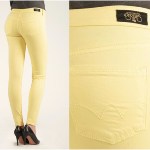 Pantalon Le Temps des Cerises 316 couleur jaune limoncelo