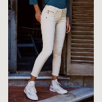 Pantalon femme Freeman T Porter Alexa Cropped Slim egret