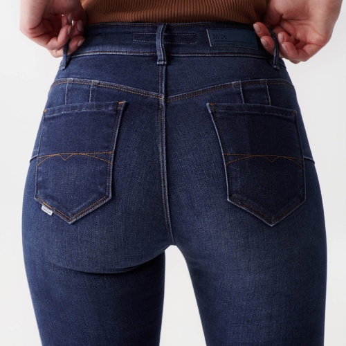 Jean Salsa Destiny skinny push up taille haute medium wash