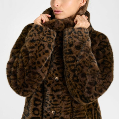 Deuxi�me face du manteau r�versible femme Manel