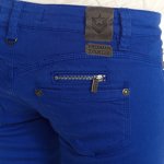 Jean Freeman T Porter femme modèle Alexa bleu ultramarine coupe slim