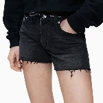 Short en jean noir Calvin Klein Ck Jeans femme