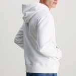 Sweat capuche Calvin Klein Ck Jeans badge hoodie blanc