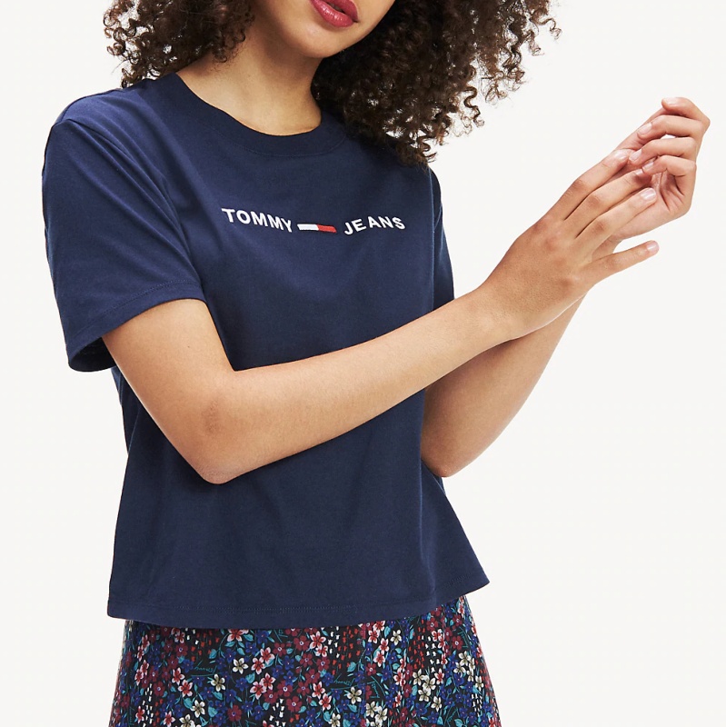 T-shirt Tommy Hilfiger en coloris Bleu Femme Vêtements Tops T-shirts 