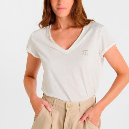 T Shirt Le Temps des Cerises femme Ona blanc