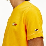 T Shirt Tommy Hilfiger jaune avec logo Tommy Jeans