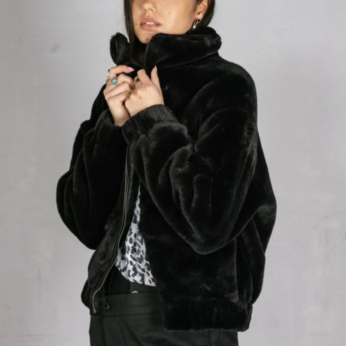 Veste fausse fourrure Freeman T Porter Solly noire
