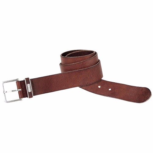 Ceinture Tommy Hilfiger en cuir marron modèle Flag Belt