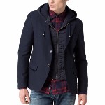 Manteau Blazer homme Tommy Hilfiger modèle Jerry bleu marine