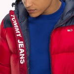 Doudoune Tommy Hilfiger Jeans homme rouge et bleu marine