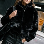 Veste fausse fourrure Freeman T Porter Solly noire