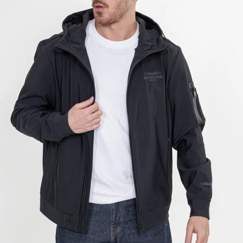 Veste capuche softshell Bombers Original Moorehead noir