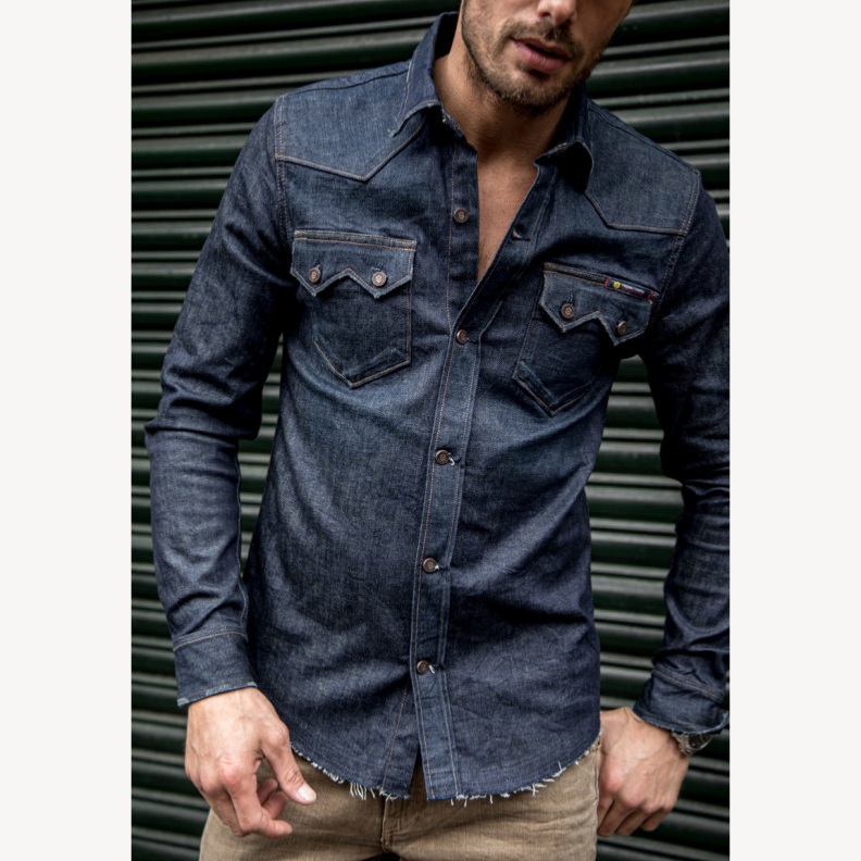chemise en jean homme