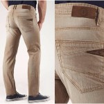 Jean LTC Le Temps des Cerises homme 711 beige coupe ajustée