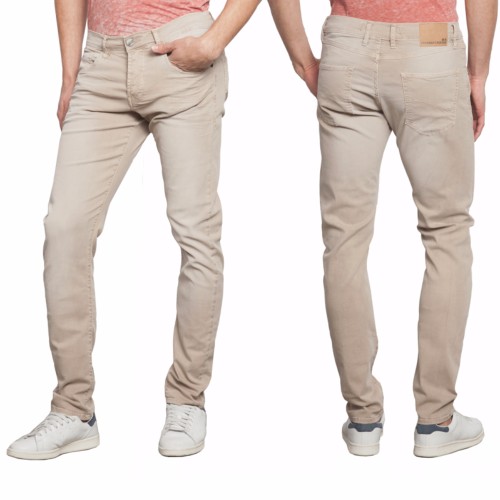 Pantalon homme Freeman T Porter coupe slim modèle Dustee beige