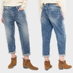 Jean boyfriend loose femme Le Temps des Cerises Cosy W1306
