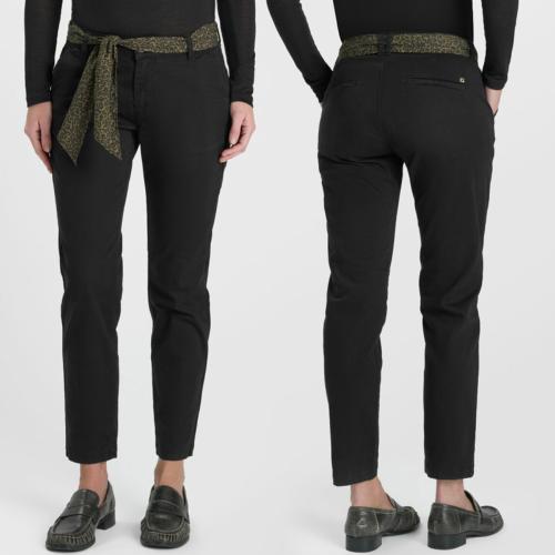 Pantalon chino femme Le Temps des Cerises Kristin noir