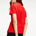 Polo femme Tommy Hilfiger Jeans rouge