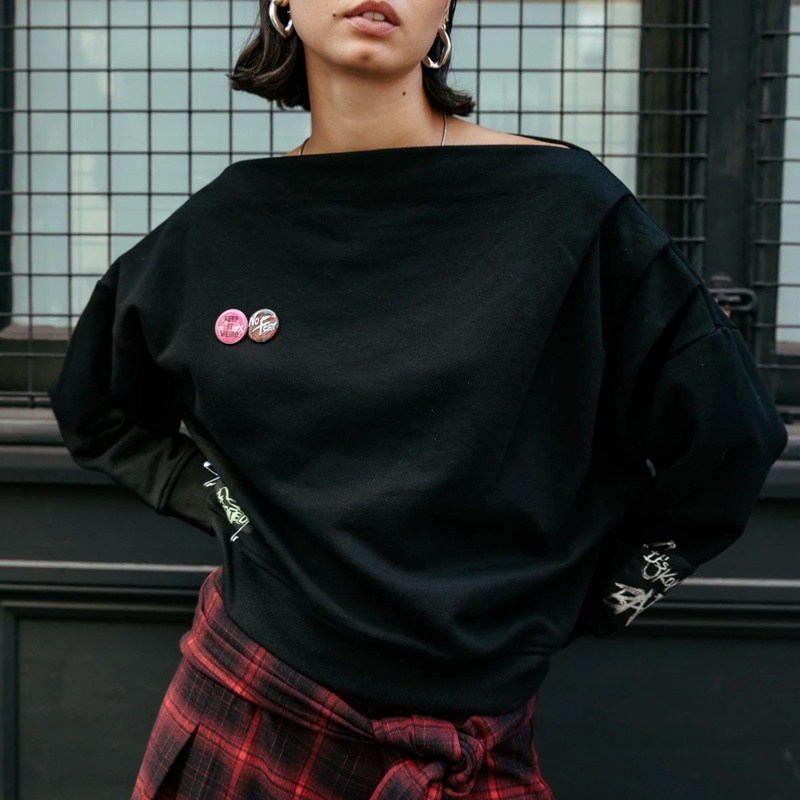 Sweat femme Freeman T Porter Sheril Rock noir
