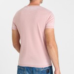 T Shirt Le Temps des Cerises homme Akru rose chiné