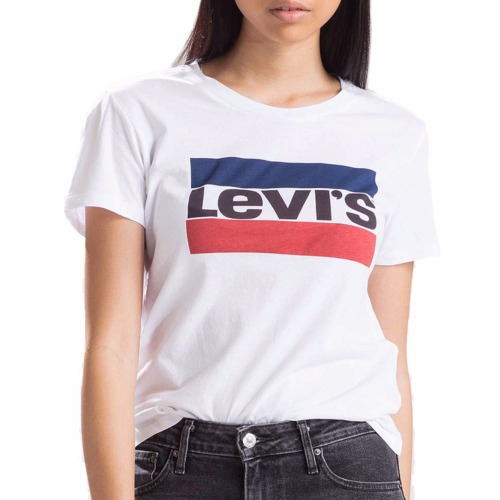 T Shirt femme Levi's ® sportswear tee blanc logo Levi's