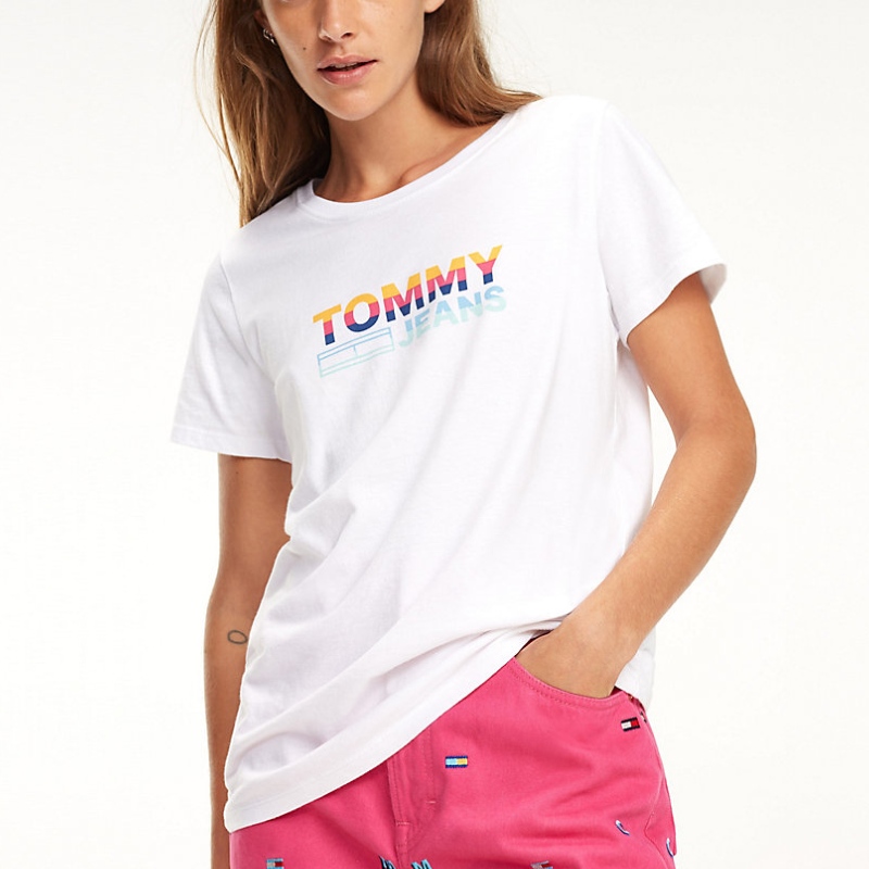 tee shirt blanc tommy hilfiger femme 