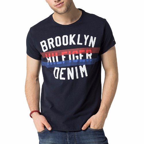 Tee Shirt Tommy Hilfiger homme modèle Terrance bleu marine