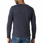 T Shirt Tommy Hilfiger homme manches longues modèle Lef bleu marine