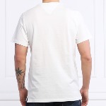 T Shirt Tommy Hilfiger blanc avec poche rayée