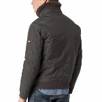 Blouson Tommy Hilfiger homme modèle Donovan Bomber gris raven