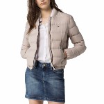 Doudoune Tommy Hilfiger femme modèle Celica couleur mushroom