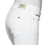 Jean 7-8 éme blanc Tommy Hilfiger Jeans femme