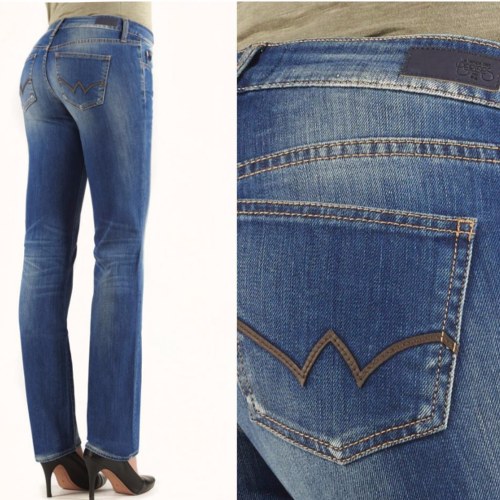 Jeans Femme Le Temps Des Cerises Coupe Droite Regular - Bleu, Neuf Avec étiquettes