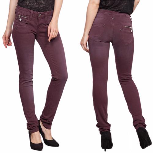 jean Freeman T Porter Alexa slim femme magic color violet bordeaux sassafras