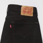 Jeans Levis 505 Regular 100% coton noir coupe droite