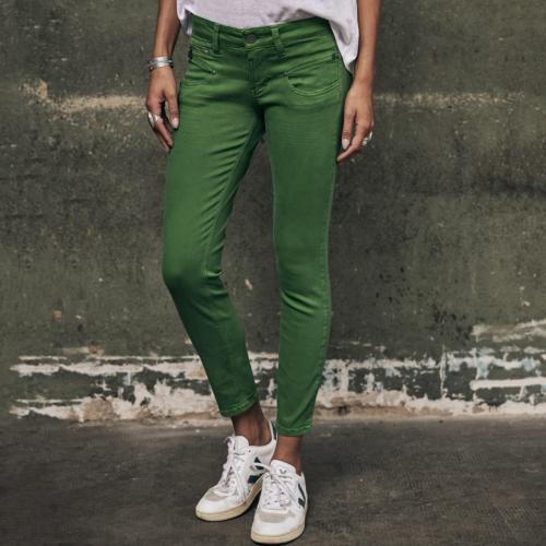 Jeans slim 7/8 éme Freeman T Porter Alexa Cropped vert