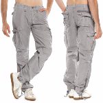 Pantalon Treillis Japan Rags modèle Mirador gris clair